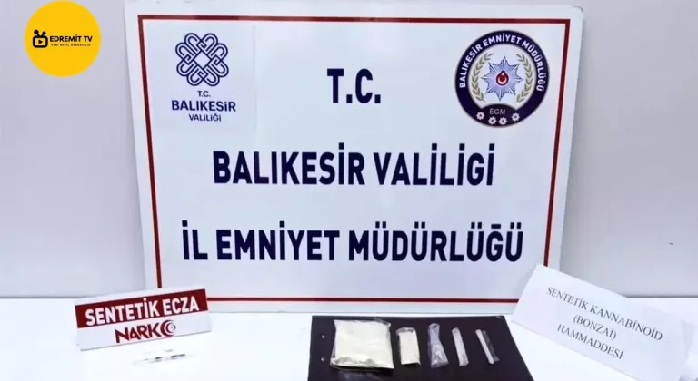 Edremit’te Uyuşturucu Operasyonu: Sentetik Maddeler ve Para Ele Geçirildi
