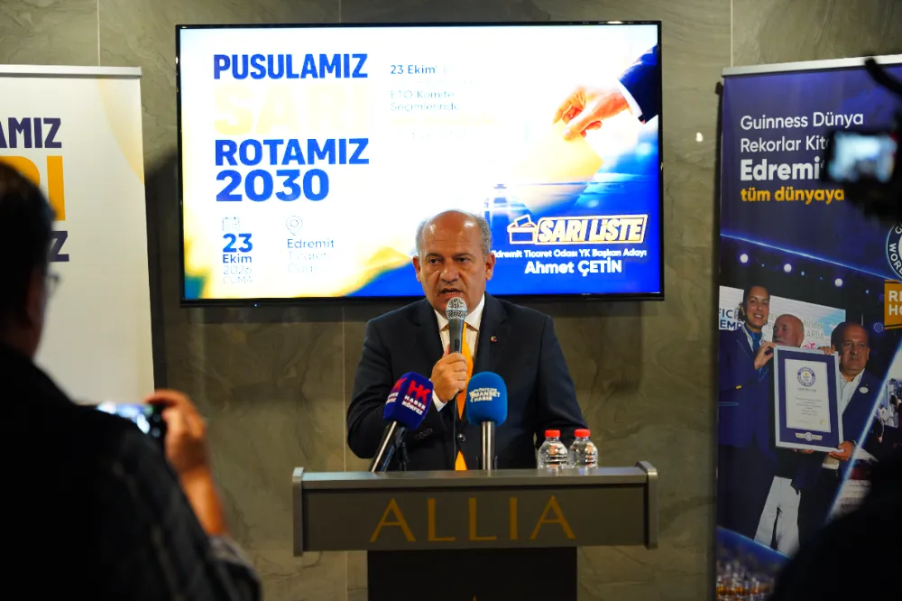 Edremit Ticaret Odası Seçimlerinde Sarı Liste’den Dikkat Çeken Vaat: Edremit 2030’a Kadar İl Olacak!